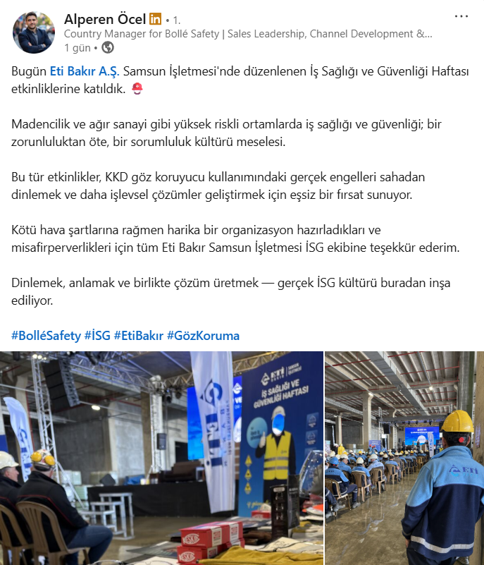 Eti Bakır 4-5 Mayıs İş sağlığı ve güvenliği haftasından kareler
