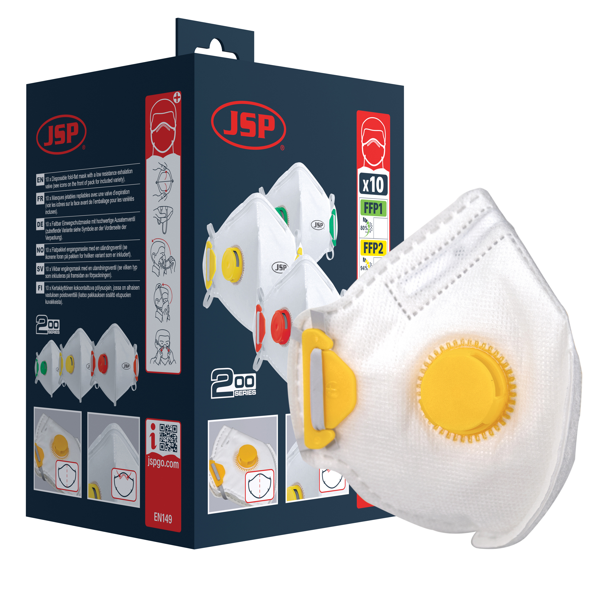 222 FFP2 VENTİLLİ KATLANIR