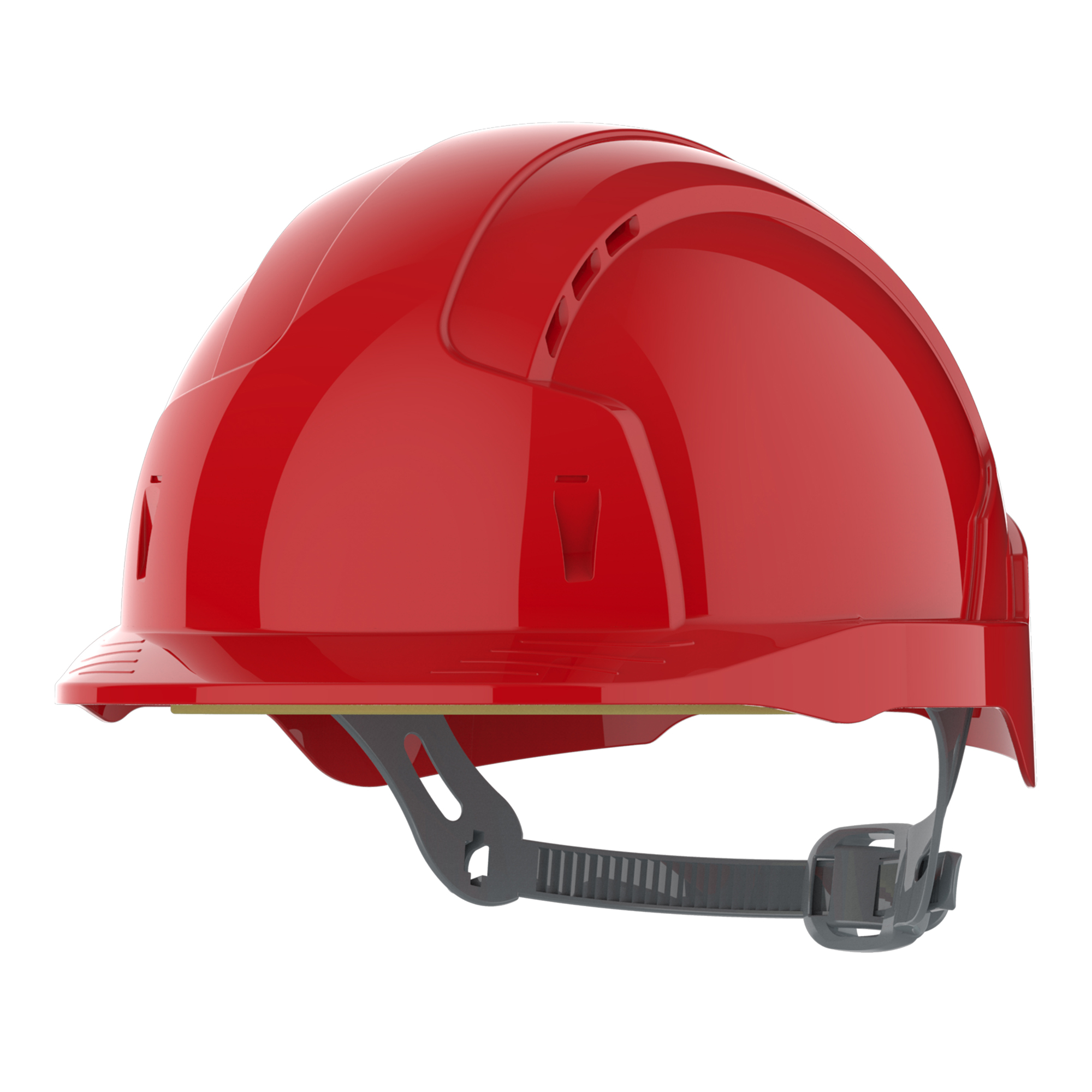 EVOLite® Safety Helmet - Kayış Ayarlı Ventilli Kırmızı