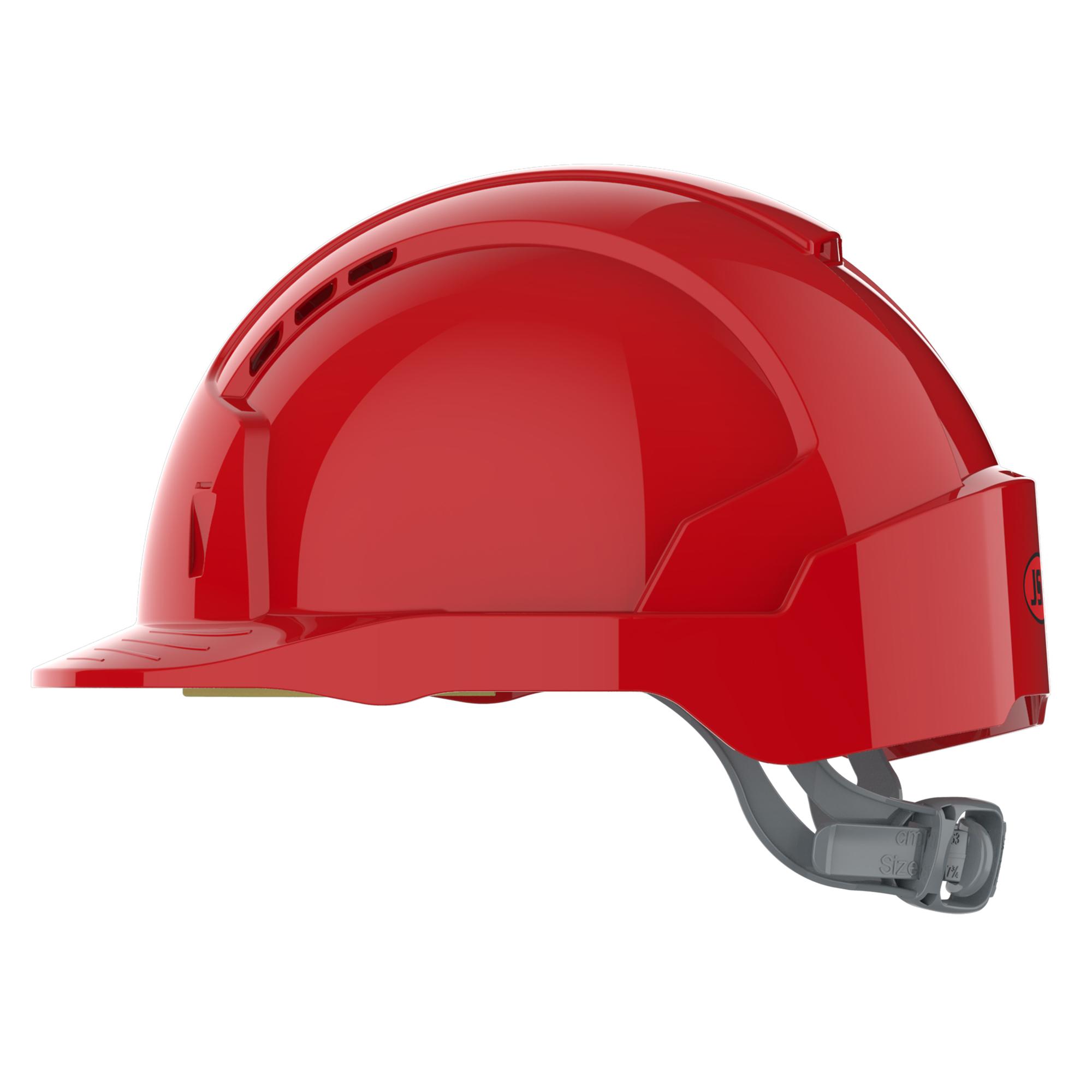 EVOLite® Safety Helmet - Kayış Ayarlı Ventilli Kırmızı